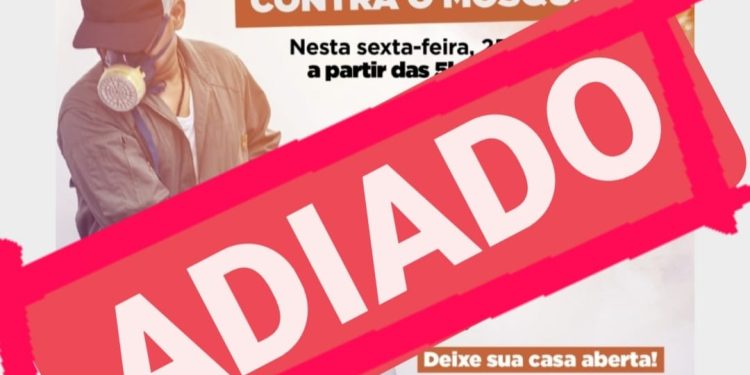 Fumacê contra o mosquito da dengue é adiado