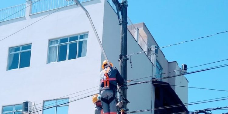 São José inaugura nova iluminação pública no bairro Forquilhinha