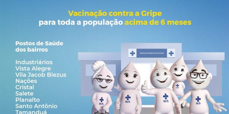 Vacinação contra a Gripe para público geral neste sábado