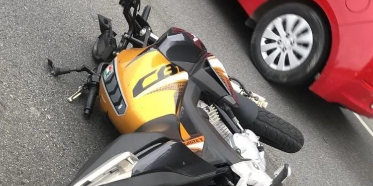 Motociclista fica ferido com gravidade em acidente na SC-401 neste domingo (17)