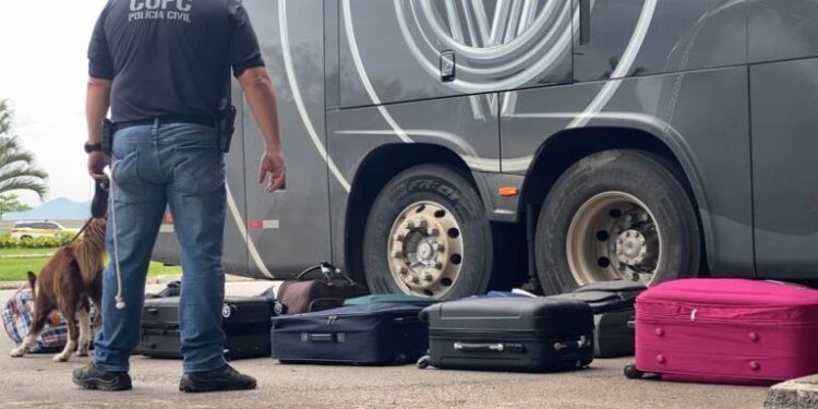 Duas pessoas são presas durante fiscalização no Terminal Rodoviário de Florianópolis