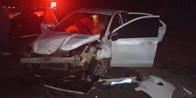 Mãe e filho de três anos se ferem em acidente na BR-282 em Alfredo Wagner