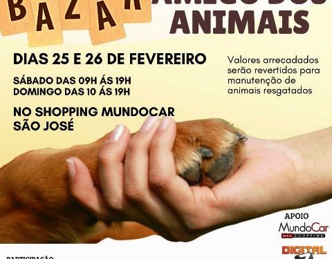 ONGs que atuam em defesa dos animais promovem bazar no Shopping MundoCar