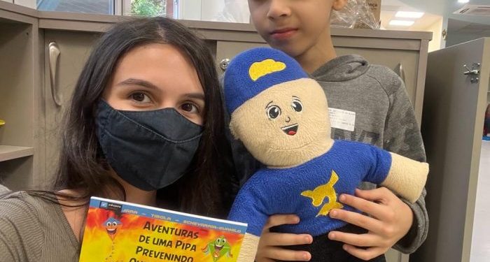 Alunos da Udesc promovem atividades com pacientes do Hospital Infantil