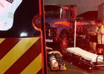Motociclista fica ferido após colisão frontal em Palhoça