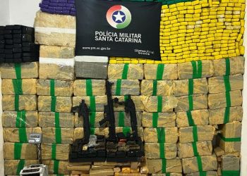 Inteligência da PM encontra 1,6 tonelada de maconha na Grande Florianópolis