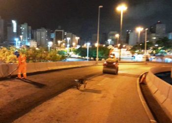 Obras no Elevado Dias Velho entram no terceiro dia em Florianópolis