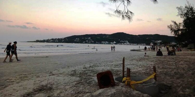 Justiça proíbe instalação de iluminação na Praia de Garopaba